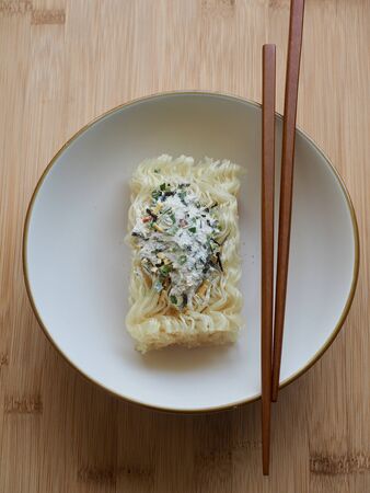 Asian food Dried rice noodles, Instant foodの写真素材