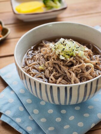 Asian food buckwheat noodles, Summer foodの写真素材
