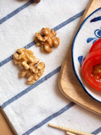 Fresh natural organic nuts walnutsの写真素材