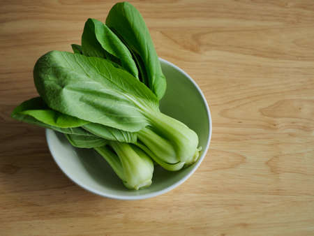 Fresh Organic Green Leaf Vegetables Bok Choyの写真素材