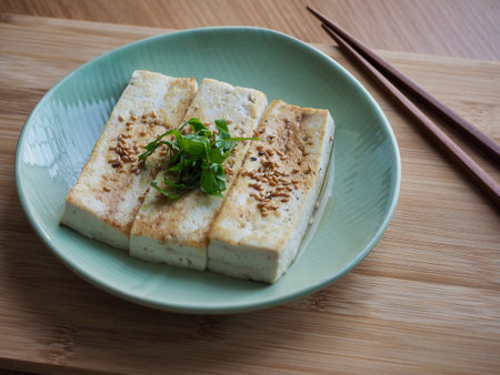 Asian traditional food grilled tofu