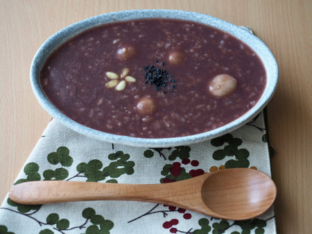 Korean traditional food Red bean porridge