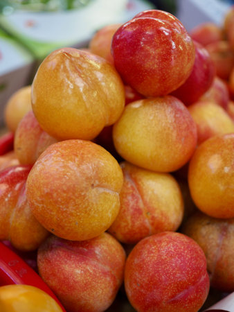 Korean fresh organic fruit plum