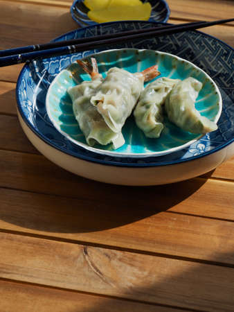 Asian food Shrimp Dumplings, Shrimp dim sumの写真素材