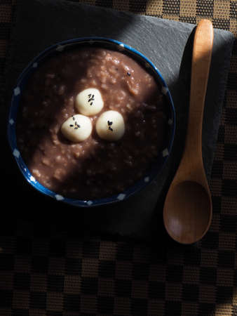Korean traditional food Red bean porridgeの写真素材