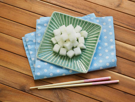 Asian food Pickled radish, Chicken radishの写真素材