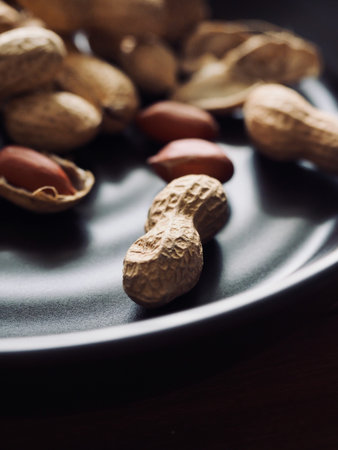 Organic nuts peanuts, food, snacks
