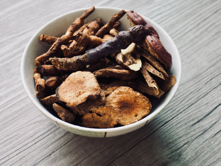 Asian traditional medicine herbal medicine, Chinese medicineの写真素材