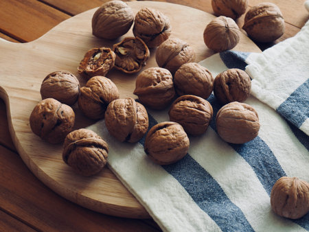 Fresh natural organic nuts walnuts