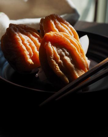 Korean traditional food, dried persimmonの写真素材