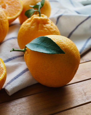 Fresh Organic Natural Fruit Jeju Hallabong, Citrusの写真素材