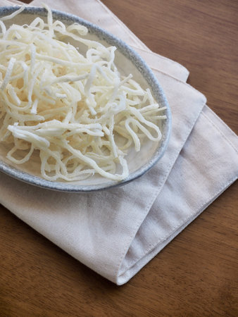 Dried squid slices, food ingredients