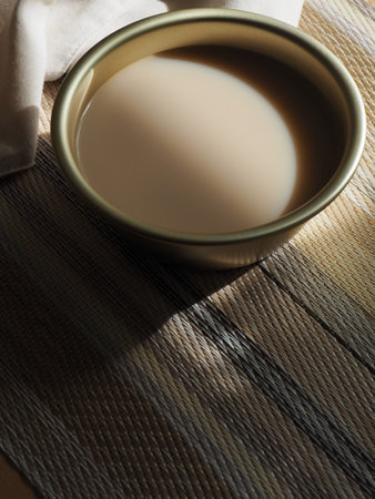 Korean traditional liquor rice wine background imageの写真素材