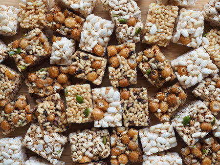 Korean traditional snacks Sweet Rice Puffs, Gangjeong