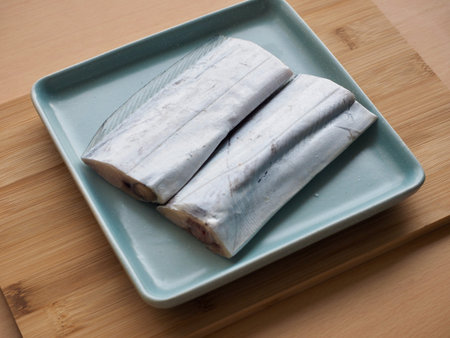 Fresh seafood Cutlass fish, cooking ingredients