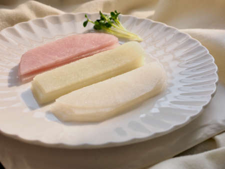 Korean food radish, side dishの写真素材