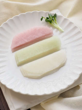 Korean food radish, side dishの写真素材