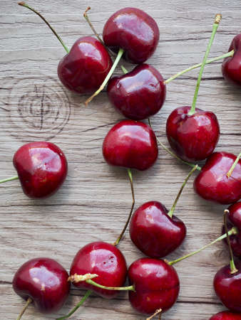 Fresh organic fruit cherry, foodの写真素材