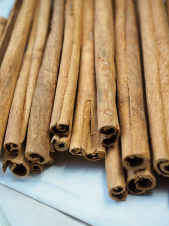 Dried spice cinnamon, cooking ingredientsの写真素材