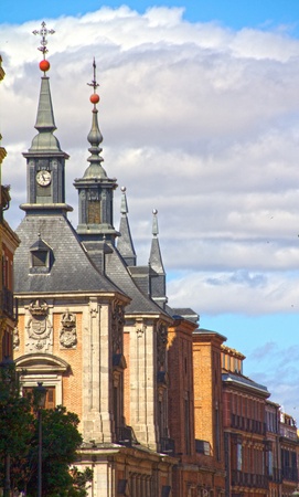 Historic buildings in the city of Madrid, Spainのeditorial素材