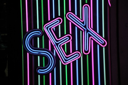 sex neon signの写真素材