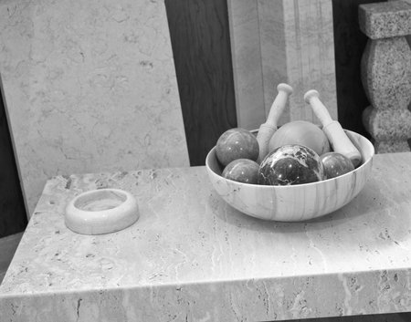 Parts built in marbleの写真素材