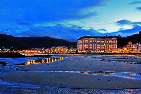 fishing village in (Viveiro, Lugo, Spain)のeditorial素材