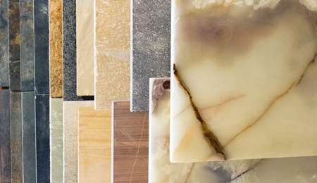 Parts built in marbleの写真素材