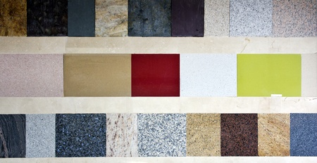 samples of various types of marbleの写真素材
