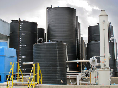 modern work plant to treat and Pack ammonia