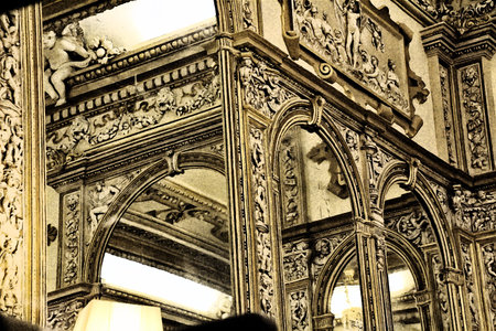 details of interior decoration old former casino