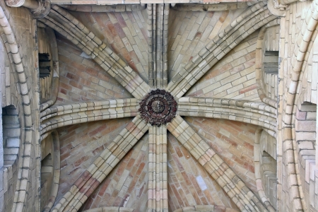 Details of the Basilica of San Vicente in Avila, Spainの写真素材