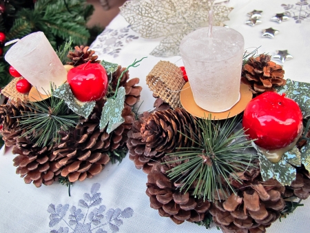 Christmas centerpiecesの写真素材