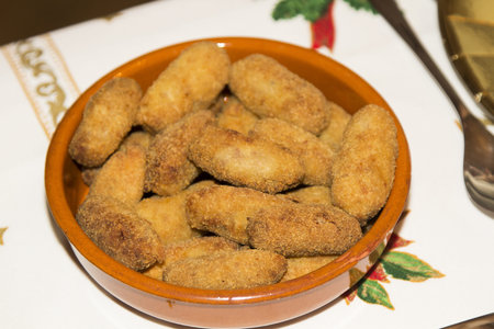 delicious croquettes typical Spanish