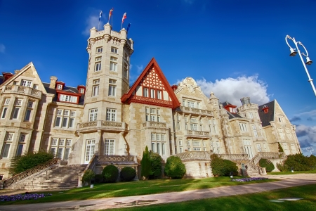 Nice Magdalena Palace in Santander, Spainのeditorial素材