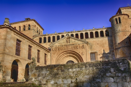 Collegiate Church of Santa Juliana in Santillana del Mar, Spainの写真素材