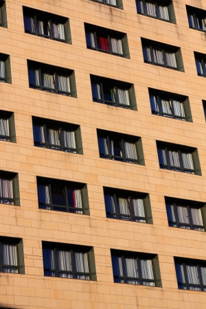 background with modern building and their balconies and Windowsのeditorial素材