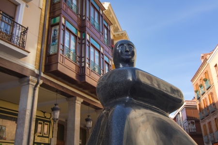 abstract bronze figures with the title of Womanのeditorial素材