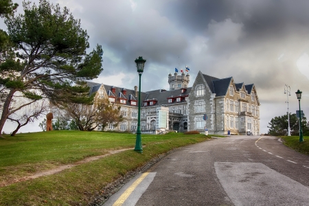 Nice Magdalena Palace in Santander, Spainのeditorial素材