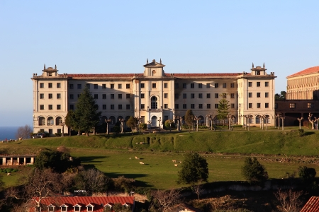 Historic building Comillas Pontifical University in Santander, Spainのeditorial素材