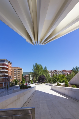 OVIEDO, SPAIN - JULY 07: Exhibition center Ciudad de Oviedo in Asturias. Was designed by architect Santiago Calatrava, inaugurated in May 2011 Spain, on Oviedo July 07, 2013のeditorial素材