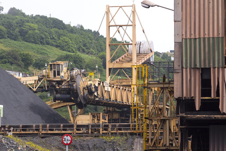 old buildings of a coal mineのeditorial素材