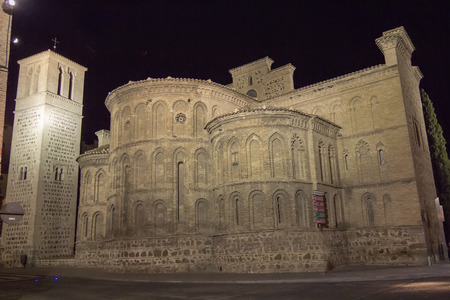 ancient church in the city Toledo, Spainの写真素材