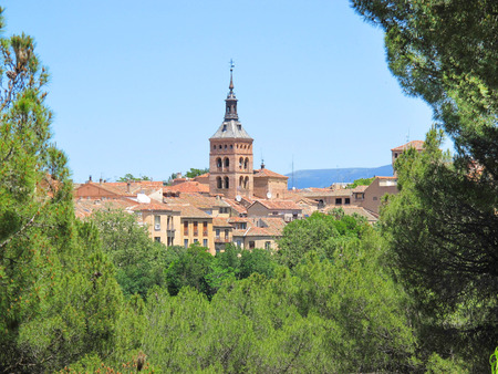 overview of the city of Segovia, Spainの写真素材