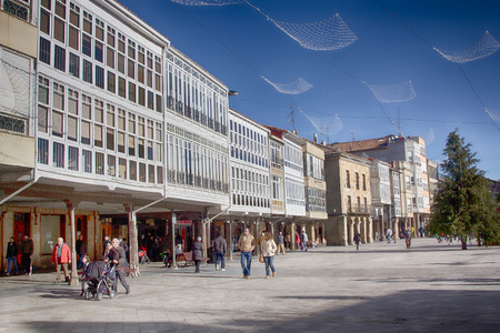 Madrid - January 5: Unidentified people walk the streets and town square of Torrejon on January 5, 2013 in Madrid, Spain.のeditorial素材