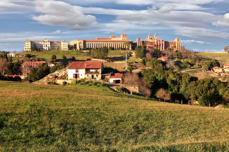 Historic building Comillas Pontifical University in Santander, Spainのeditorial素材