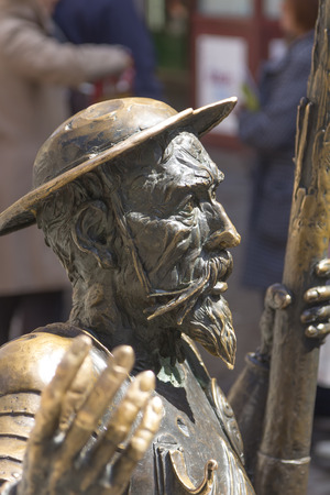 sculpture of don Quixote of la mancha in bronzeのeditorial素材