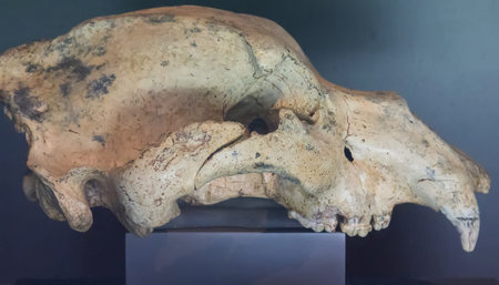 Animal skull prehistoric carnivore