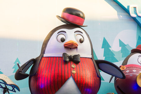 MADRID,SPAIN - DECEMBER 18: The streets of Madrid are filled with dolls lights joy of children December 18, 2014 in Madrid Spainのeditorial素材