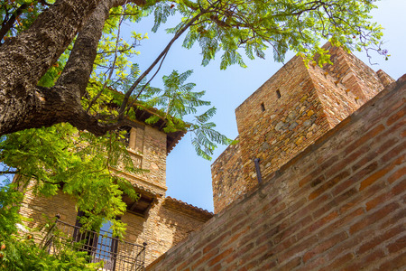 The Alcazaba of Malaga Century X in the Arab period in Malaga Spainのeditorial素材